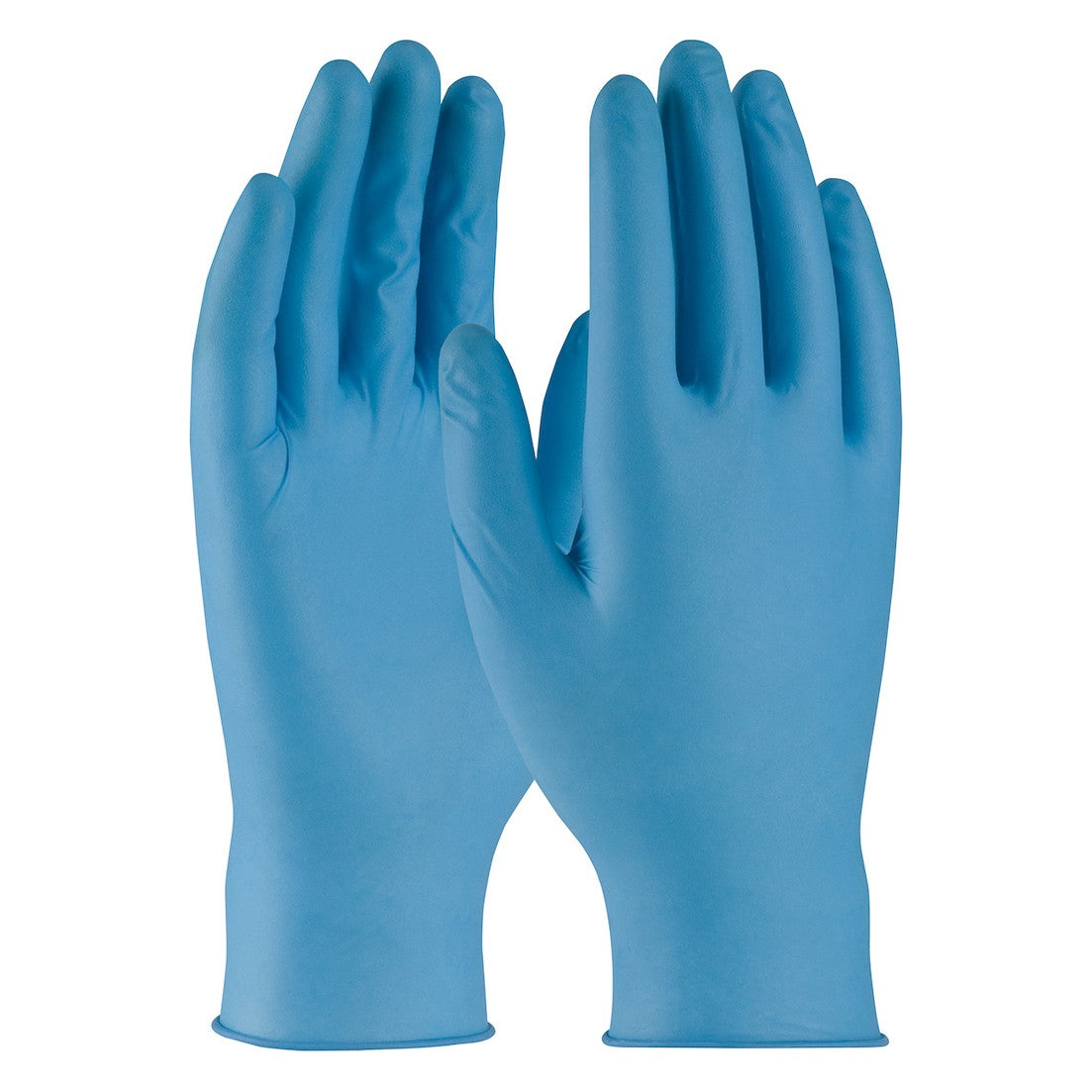 QRP 8BQF09 Disposable Nitrile Glove, Powder Free with Textured Grip - 8 Mil