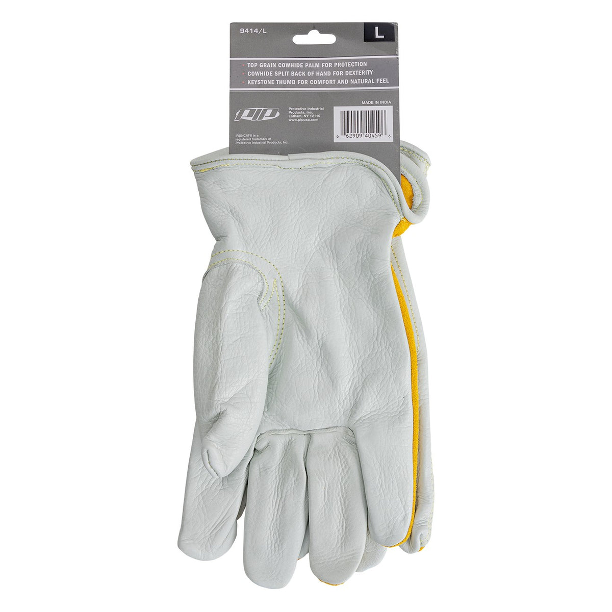 PIP Ironcat - Premium Grade Top Grain Cowhide Leather Drivers Gloves with Split Cowhide Back - Keystone Thumb - view 4