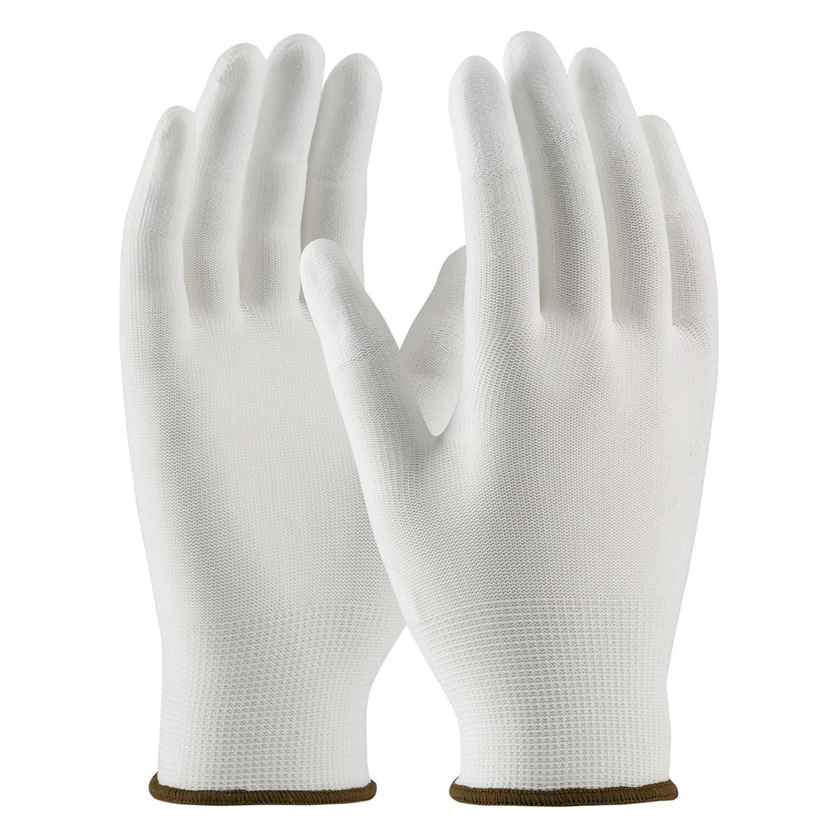 CleanTeam 99-126 Seamless Knit Nylon Clean Environment Glove with Polyurethane Coated Smooth Grip on Fingertips