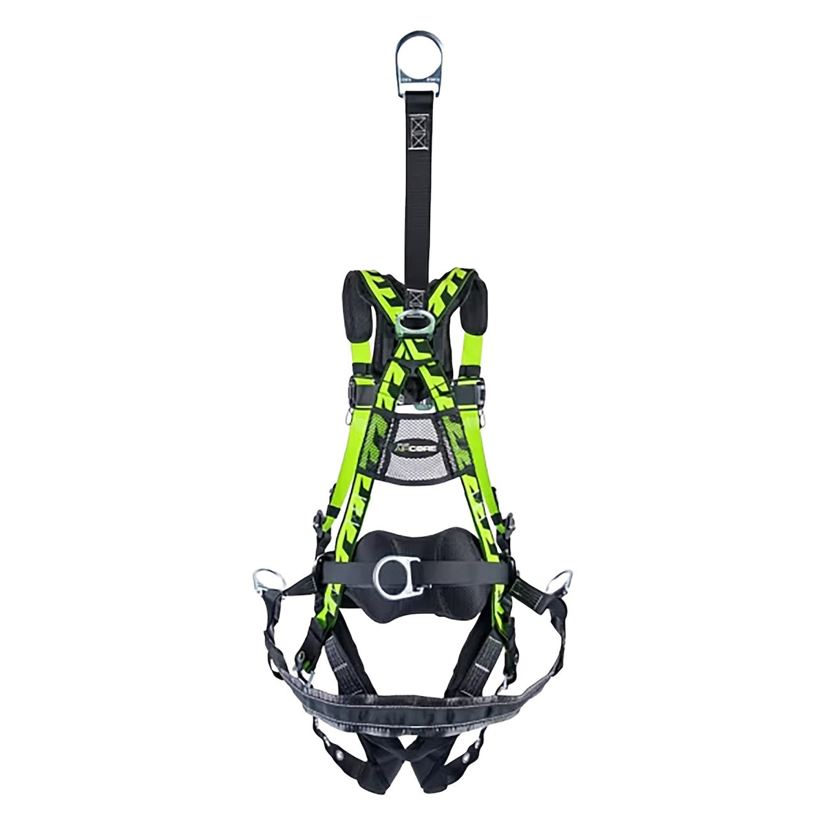 Miller ACOG-TB Premium Oil & Gas Full-Body Harness with Steel Hardware, Front & Back D-Rings, Mating Chest Buckle, Tongue Leg Buckle and Lumbar Pad