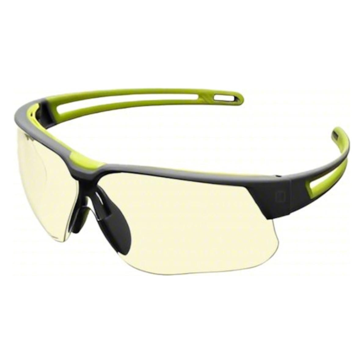 Uvex AS01AMHS Semi-Rimless Safety Glasses with Black Frame, Amber Lens and Hydroshield® Coating