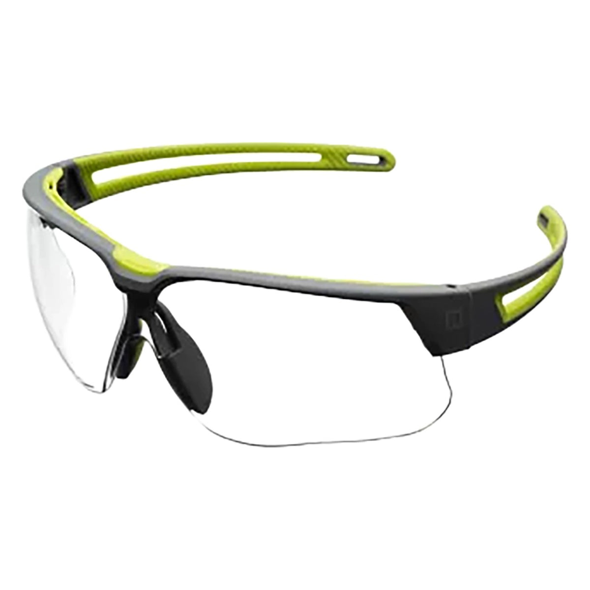 Uvex AS01RD20UD Semi-Rimless Safety Glasses with Black Frame, Clear Lens with Ultra-Dura® Hardcoat - +2.00 Diopter