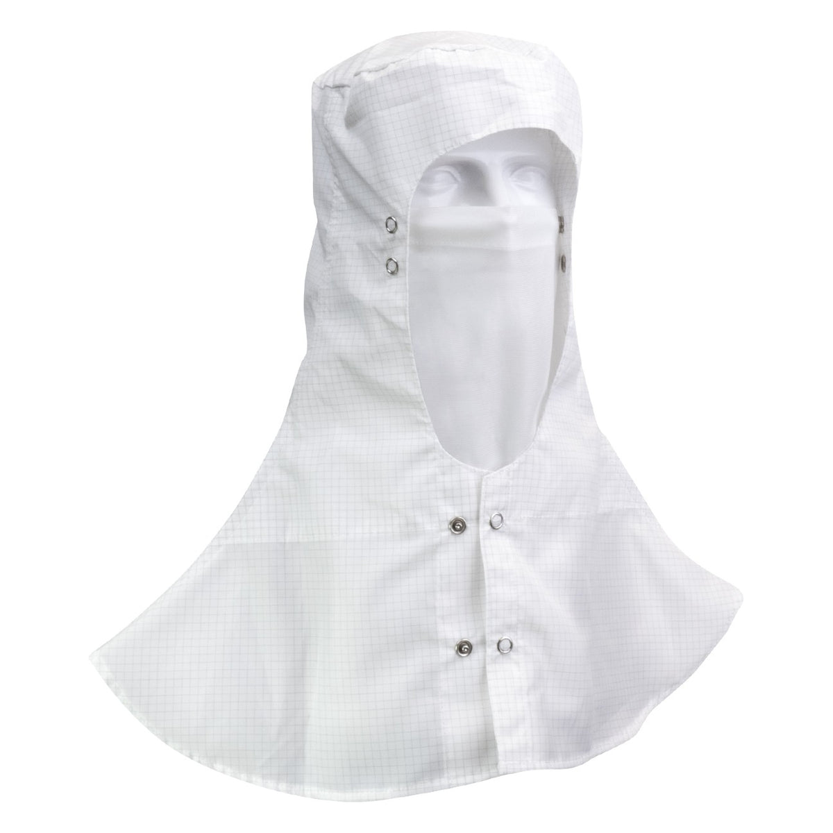 Uniform Technology CD1-75WH-O/S Tricot Snap-in Face Mask