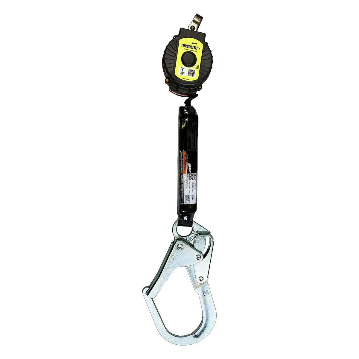 Miller MTL-OHW1-04 Single Web Personal Fall Limiter with Steel Locking Rebar Hook - No Unit Connector