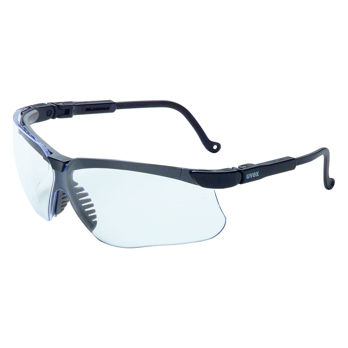 Uvex S3200HS Semi-Rimless Safety Glasses with Black Frame, Clear Lens and Hydroshield® Anti-Fog Coating