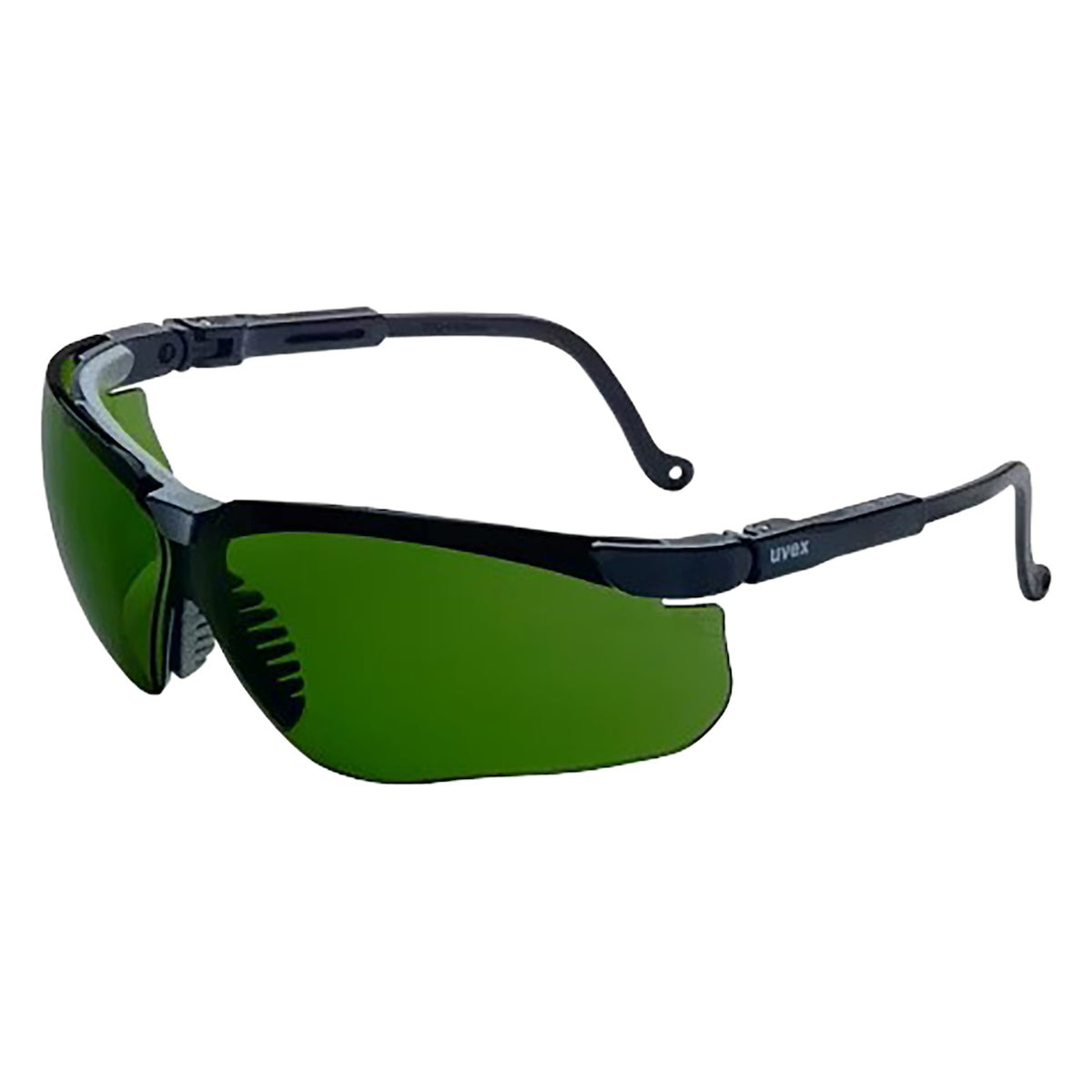 Uvex S3207HS Semi-Rimless Safety Glasses with Black Frame, IR Filter Shade 3.0 Lens and Hydroshield® Anti-Fog Coating
