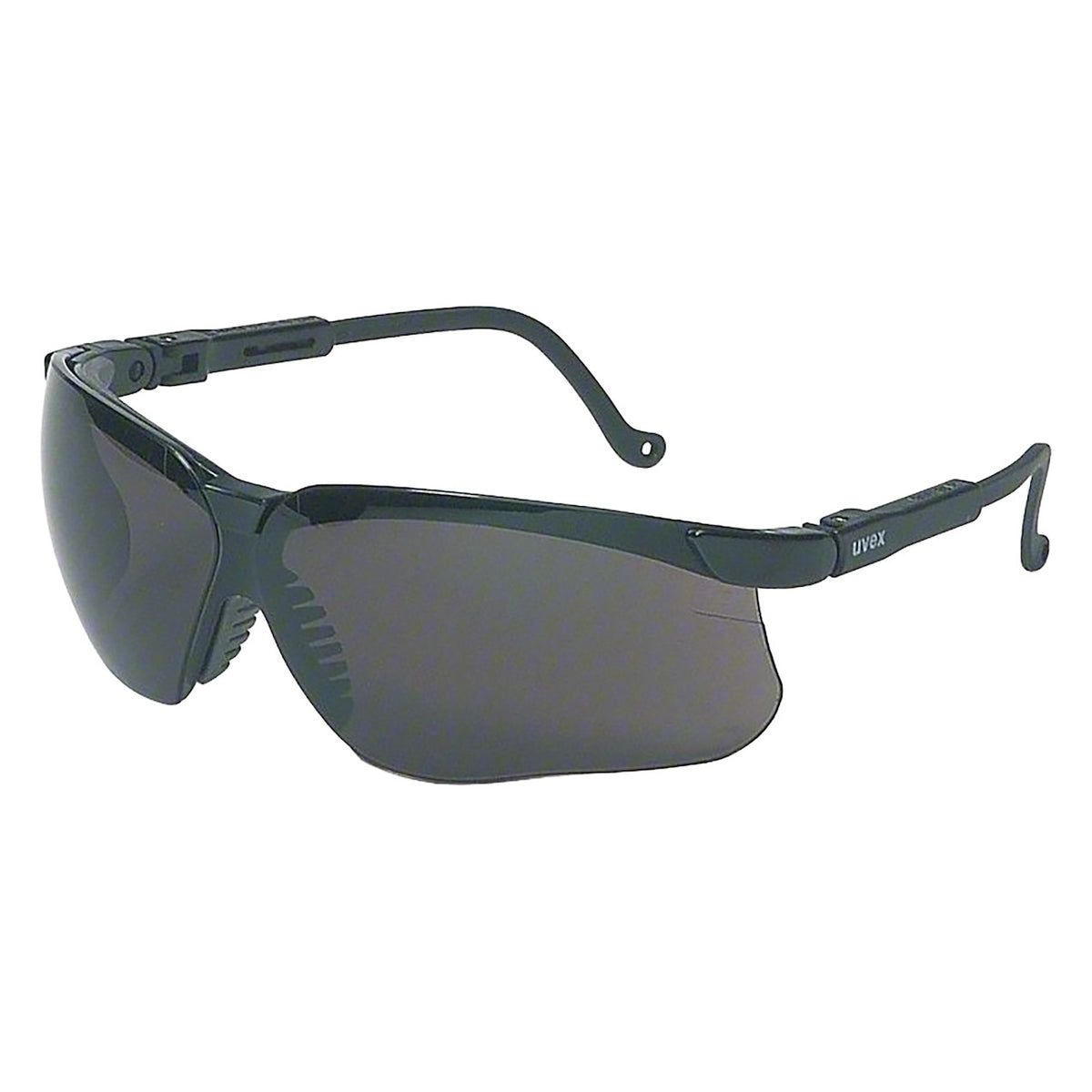 Uvex S3212HS Semi-Rimless Safety Glasses with Black Frame, SCT Dark Gray Lens and Hydroshield® Anti-Fog Coating