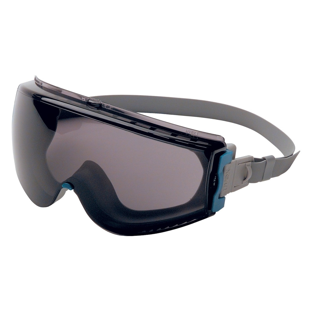 Uvex S39611HS Indirect Vent Goggle with Teal Body, Gray Lens and Hydroshield® Anti-Fog coating - Neoprene Strap