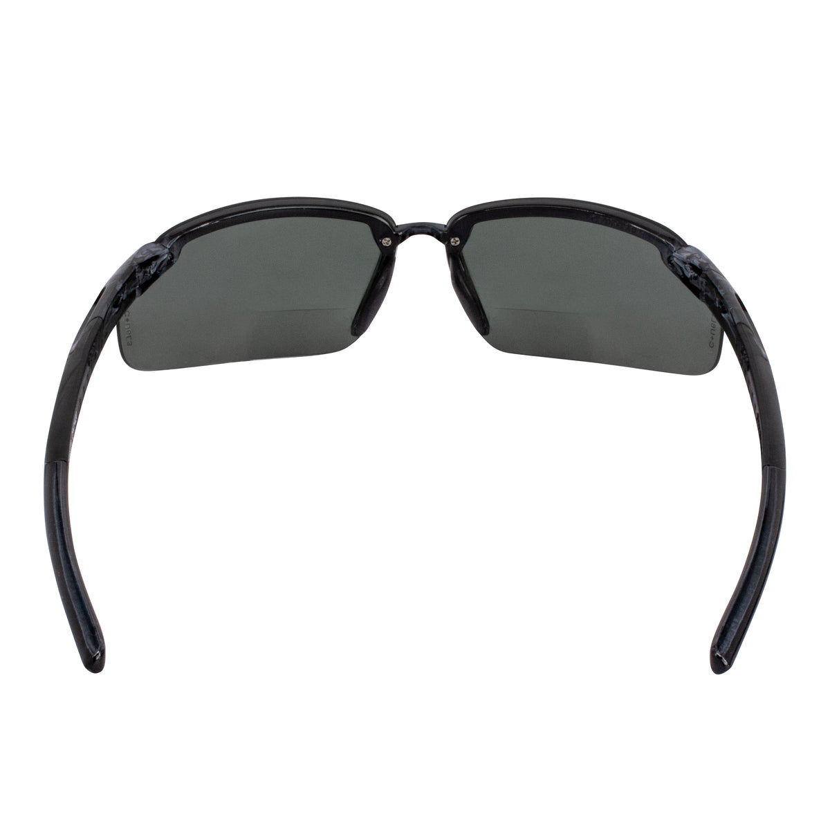 Crossfire ES5-MAG - ES5 Magnifier Safety Eyewear - Crystal Black Frame - Polarized Smoke Lens - 1.5 Diopter - additional view