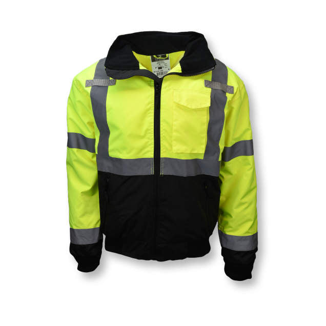 Radians SJ110B Class 3 Two-in-One High Visibility Bomber Safety Jacket