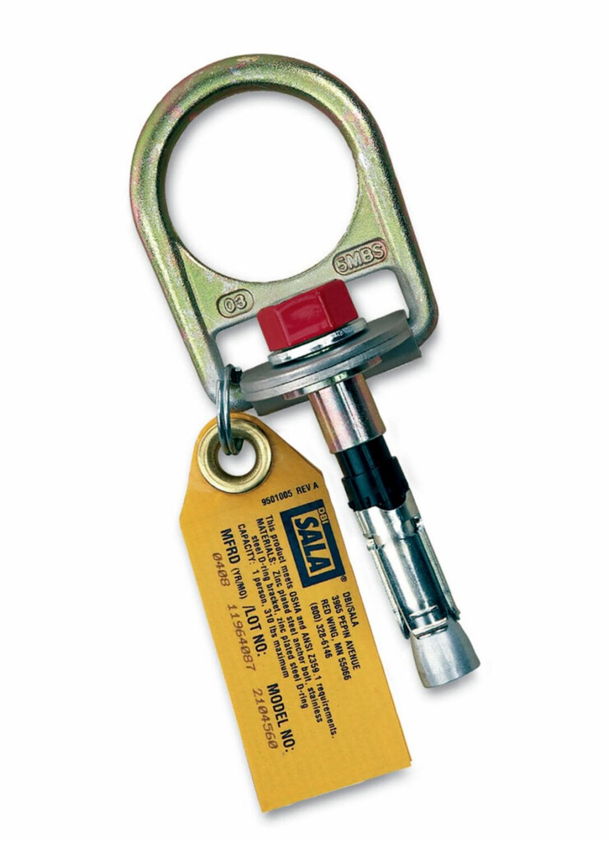 3M DBI-SALA Concrete D-ring Anchor 5extra Bolts