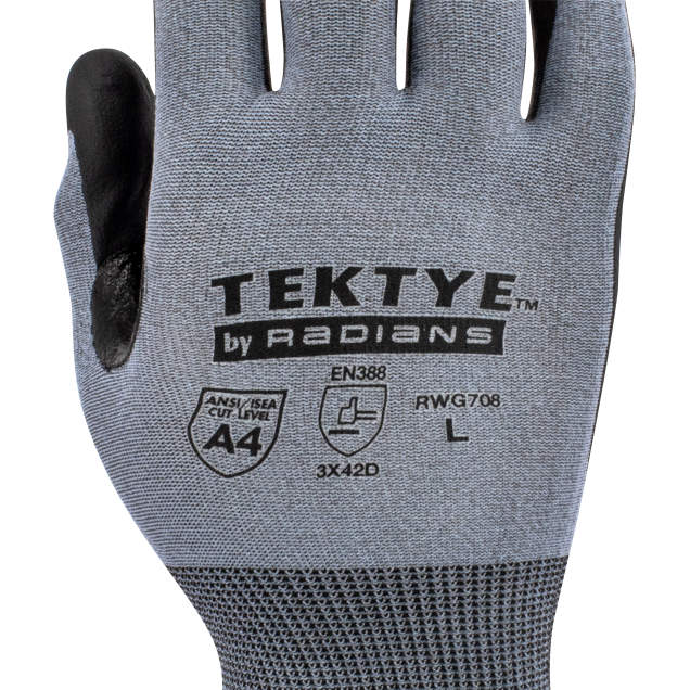 Radians RWG708 glove - cut resistance