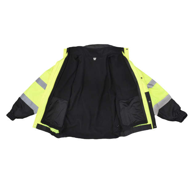 Radians SJ320B-3ZGS SJ320 3-in-1 Durable Ripstop Bomber Jacket with Color Blocking Polyurethane - view 10