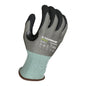 Armor Guys 00-840-XS 18g Gray Kyorene Pro® Liner With Black HCT® Micro Foam Nitrile Palm Coating, Thumbcrotch Reinforcement, Touch Screen, ANSI A4 Gloves PPE
