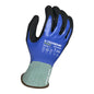 Armor Guys 00-845-XS 18g Gray Kyorene Pro® Liner, Full NBR Blue Dip And a 2nd Black HCT® Nitrile Palm Coating, ANSI A4 Gloves PPE