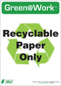 ZING Paper Only Recycle Eco Label 7X5, 5 Pk - 0026S