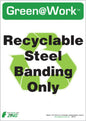 ZING Stl Banding Recycle Eco Label 7X5, 5 Pk - 0047S