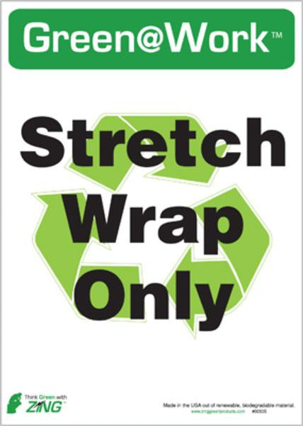 ZING Stretch Wrap Recycle Eco Label 7X5, 5 Pk - 0050S