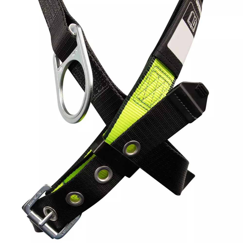 Safewaze 019-1066 PRO Full Body Harness: 3D, MB Chest, FD, TB Legs product image