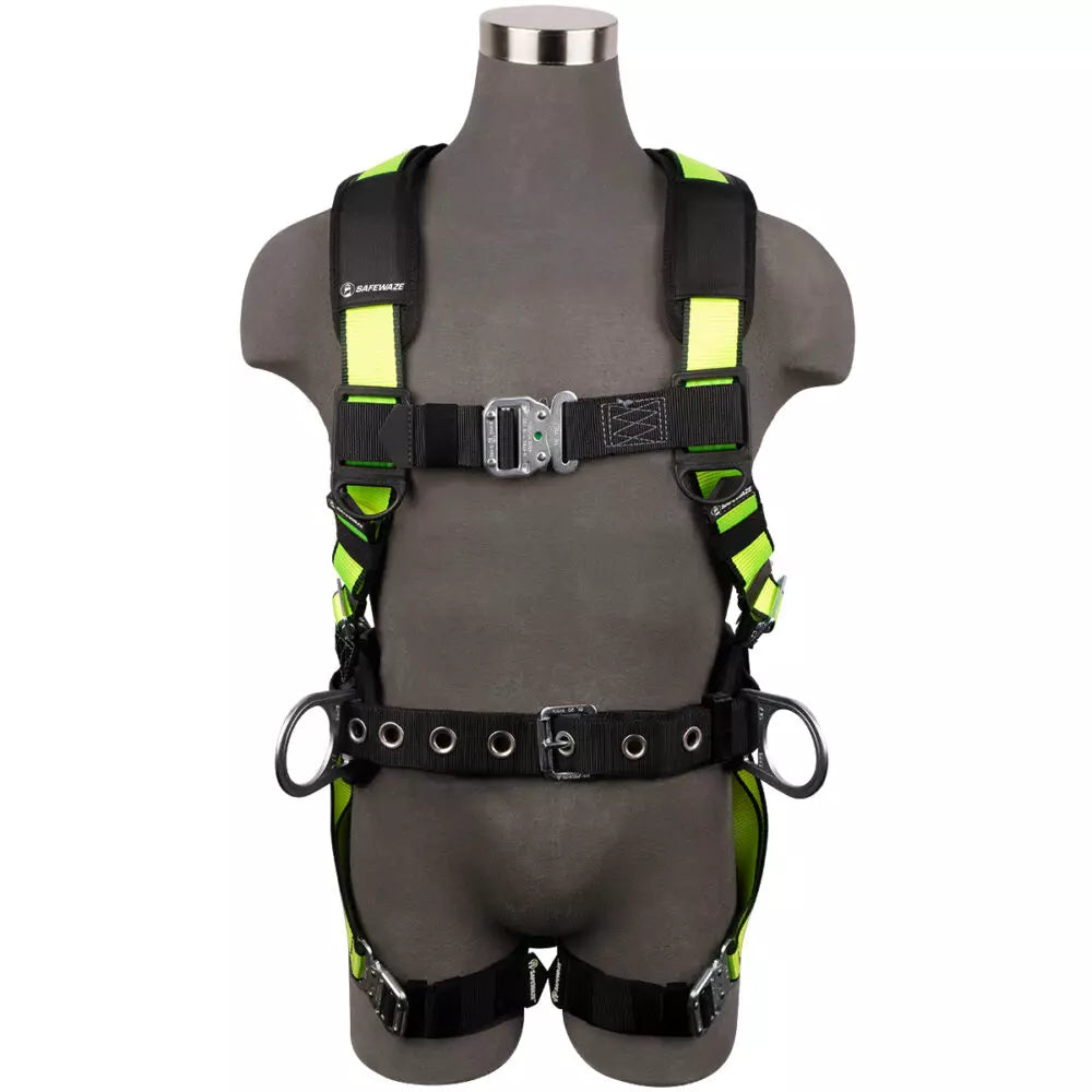Safewaze 021-1449 PRO Construction Harness: 3D, QC Chest/Legs product image