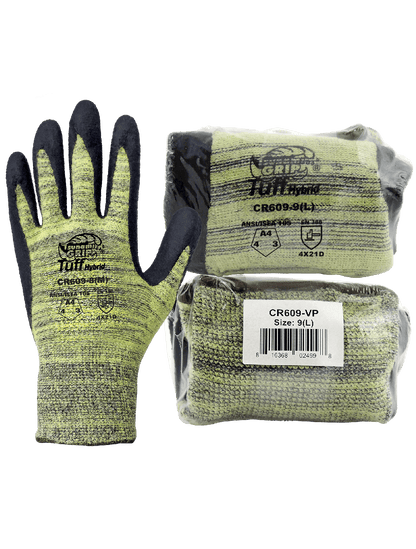 Tsunami CR609-VP Cut Resistant Gloves - foam nitrile - tan
