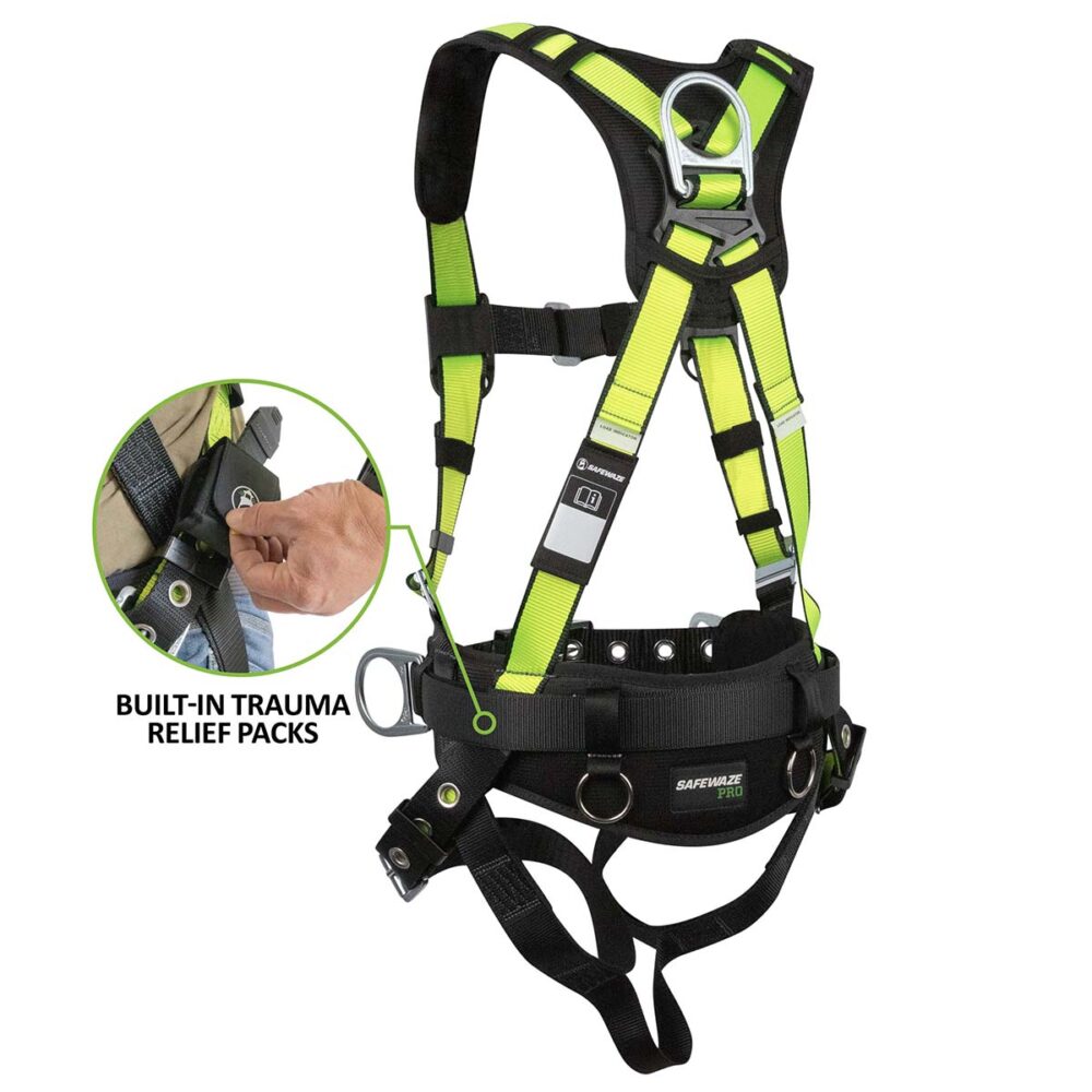 PRO Construction Harness: 3D, MB Chest, TB Legs, Trauma Relief