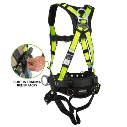 PRO Construction Harness: 3D, MB Chest, TB Legs, Trauma Relief
