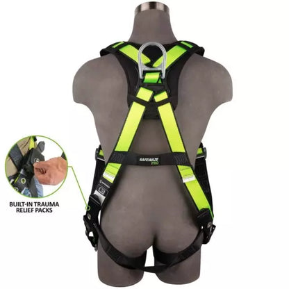 Safewaze 023-1235 PRO Full Body Harness: 1D, MB Chest, TB Legs, Trauma Relief product image