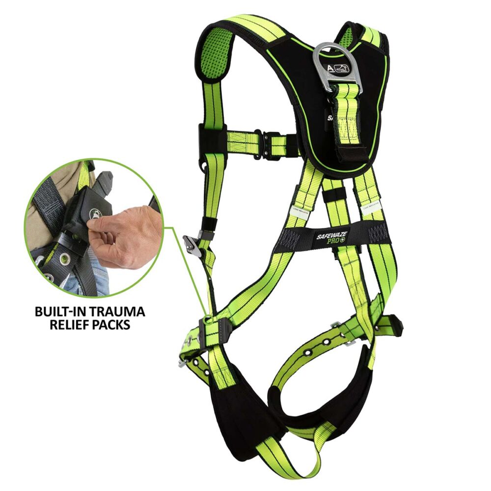 PRO+ Full Body Harness: 1D, QC Chest, TB Legs, Trauma Relief