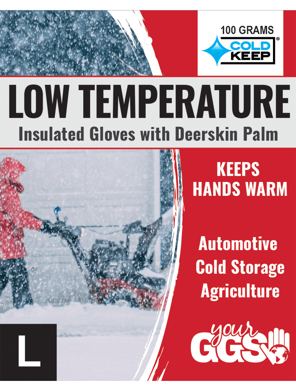 Global Glove - 3300DSIN - Gloves - insulated - gray