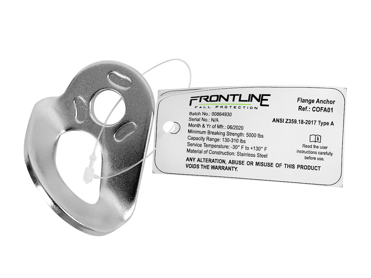 Frontline Stainless Steel Flange Anchor with Bolt COFA01 + COFA01RB