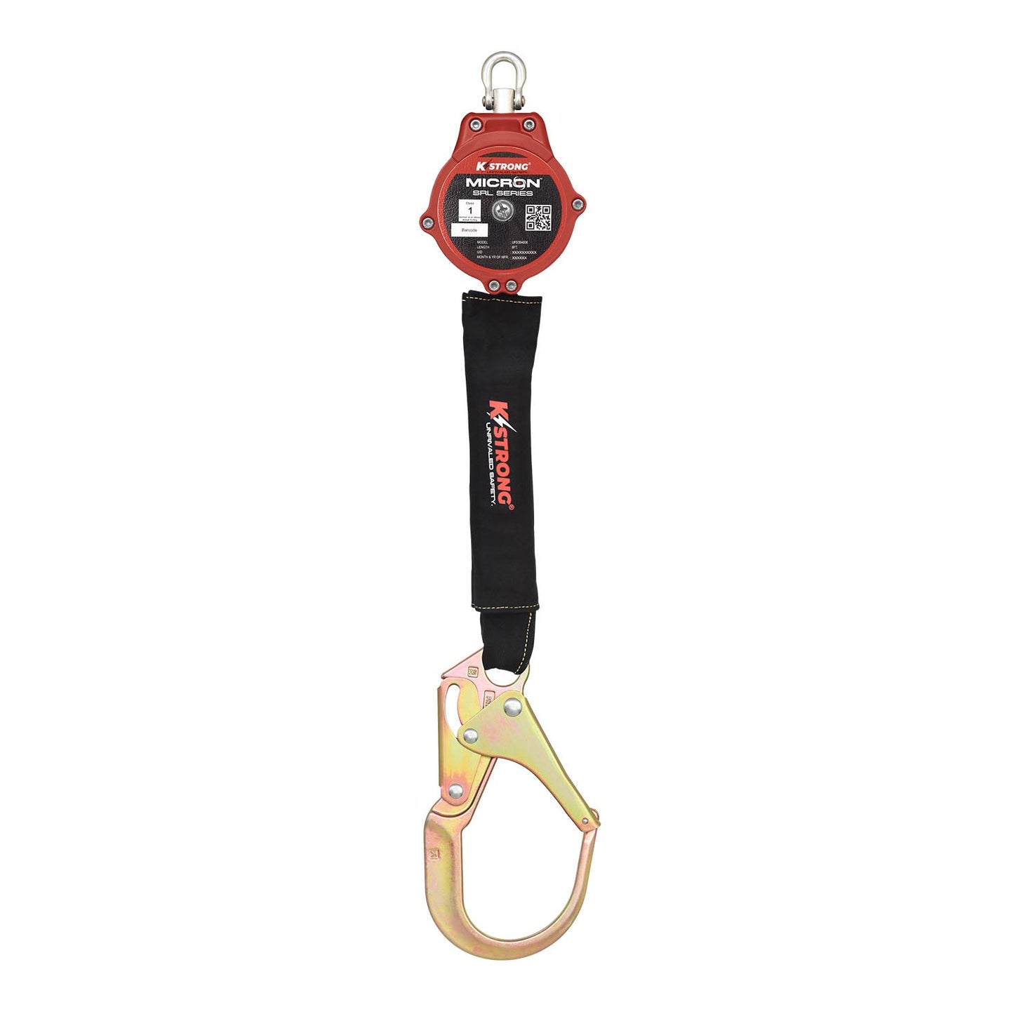 KStrong® Micron™ 6 ft. Arc Flash Rated SRL-P with Steel Rebar Hook (ANSI) – Harness Connector Included