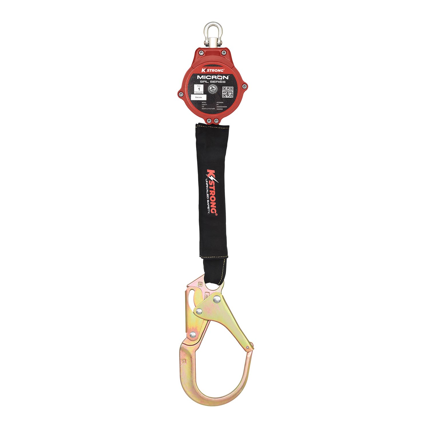 KStrong® Micron™ 6 ft. Arc Flash Rated SRL-P with Steel Rebar Hook (ANSI) – Harness Connector Included