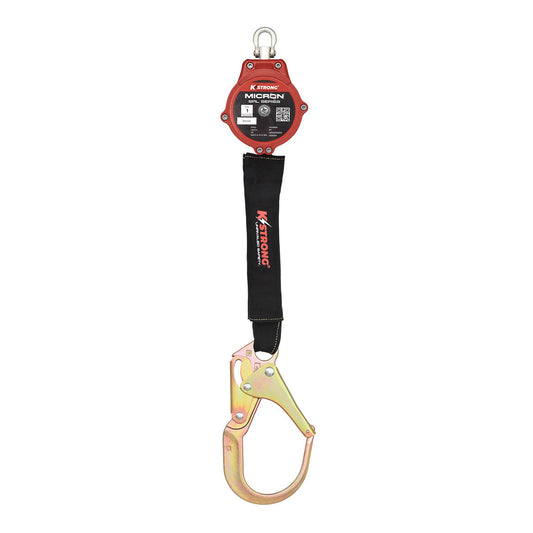 KStrong® Micron™ 6 ft. Arc Flash Rated SRL-P with Steel Rebar Hook (ANSI) – Harness Connector Included