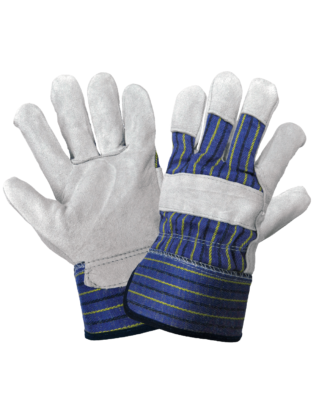 Global Glove - 2120 - Leather Palm Gloves - rubber coating - black
