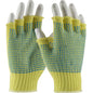 Kut Gard 08-K259PDD – Seamless Knit DuPont™ Kevlar® Glove with Double-Sided PVC Dot Grip - Half-Finger