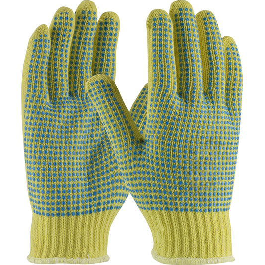 Kut Gard®: Seamless Knit DuPont™ Kevlar® Glove with Double-Sided PVC Dot Grip - Heavy Weight