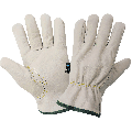 Retail-Tagged Driver Style Cowhide Leather Gloves with Cold Keep® - 3200CTH - Drivers Gloves - red
