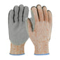 PIP 09-H550SLPV – Scrap King™ Seamless Knit A9 HPPE Blend Glove with Split Cowhide Leather Palm and Aramid Stitching - Vend-Ready