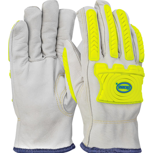 Boss®: Top Grain Goatskin Leather Drivers Glove with UHMWPE Cut Resistant Lining