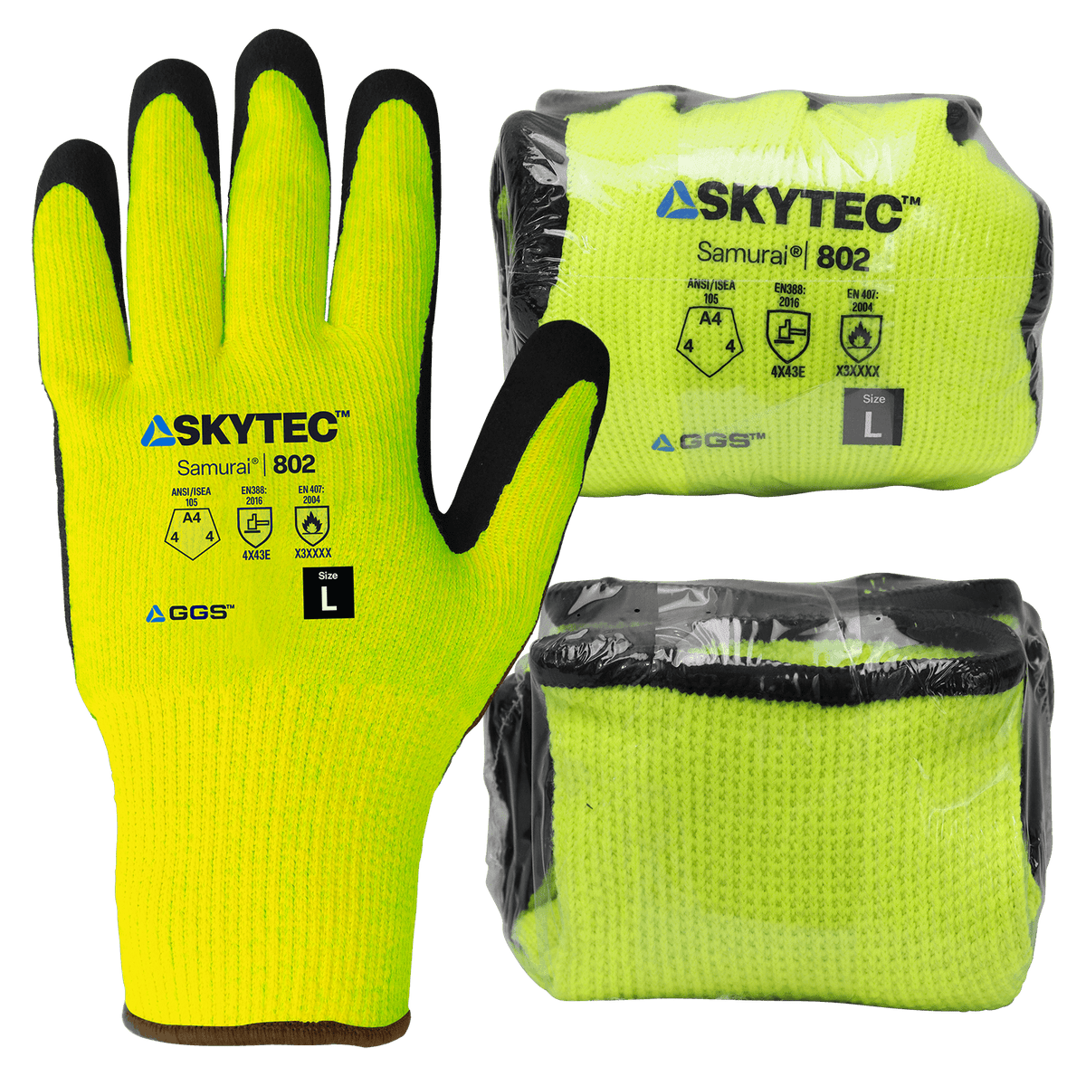 Global Glove 802-VP – Vend-Packed Nitrile Dotted Gloves – ANSI A4 - view 6