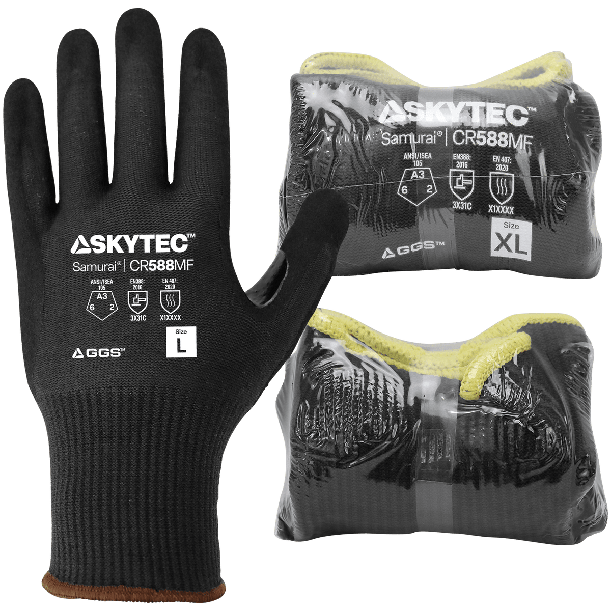 Global Glove CR588MF-VP – Vend-Packed Nitrile Gloves – 13 Gauge – ANSI A3 - view 6