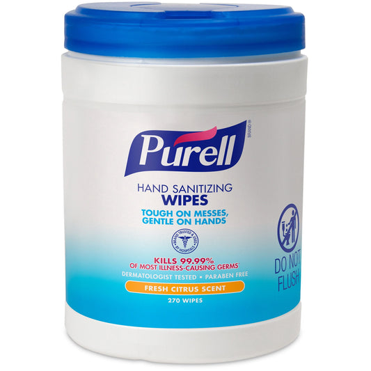PURELL Wipes / Bak / 270 Canister (6 Packs Per Ca) - 9113-06