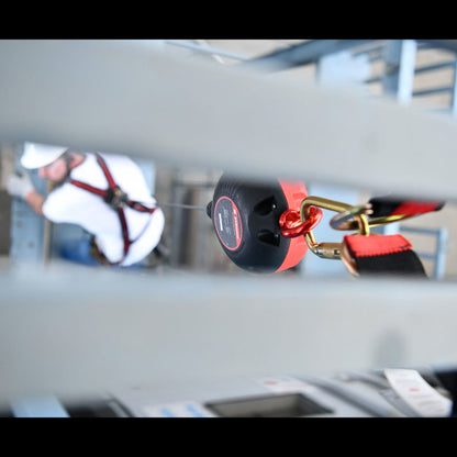 KStrong® BRUTE™ 10 ft. Galvanized Steel Cable SRL with Swivel Snap Hook. Includes Installation Carabiner (ANSI)