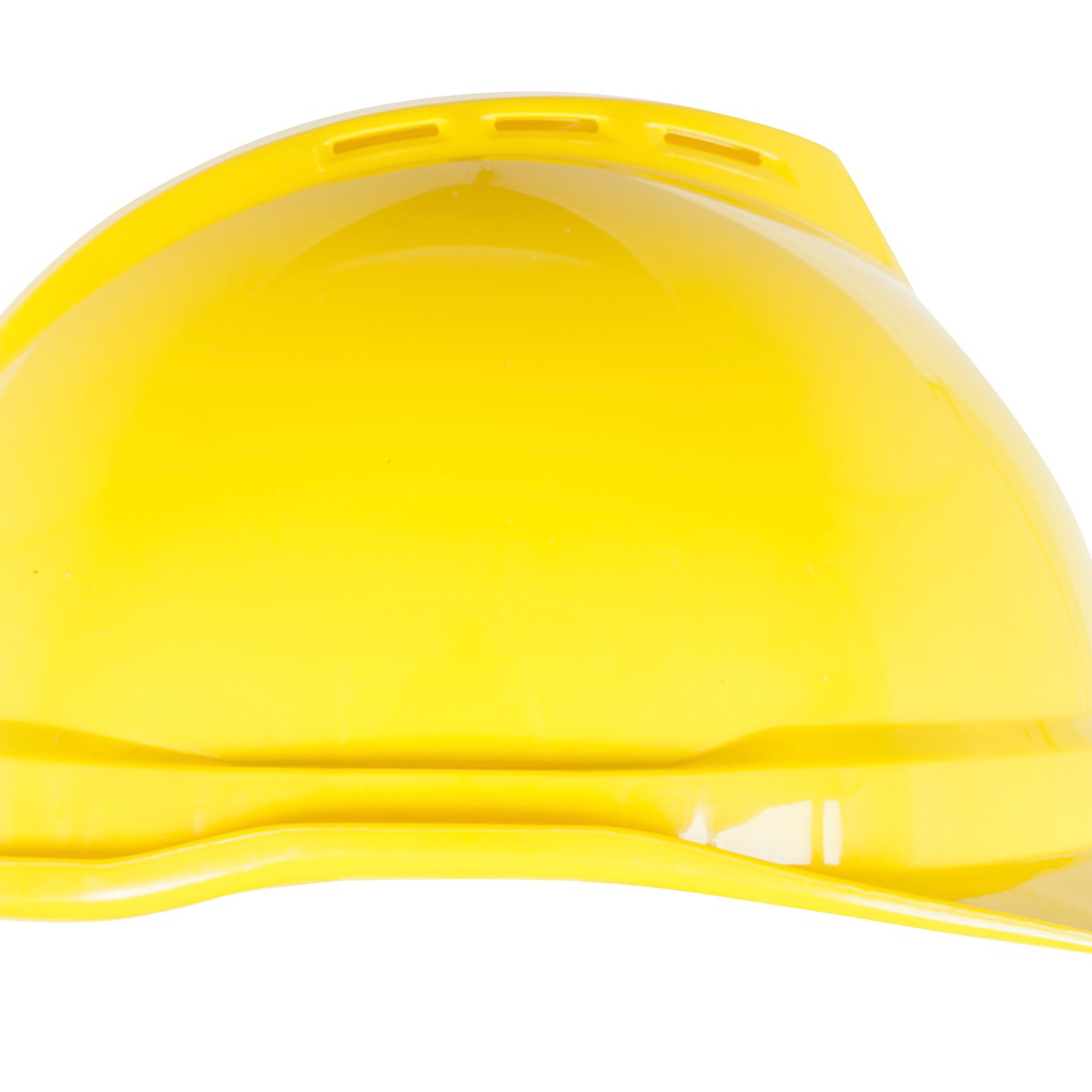 MSA V-Gard® 500 Vented Hard Hat Cap Style - V-Gard 500 Cap, Yellow Vented, 4-Point Fas-Trac III