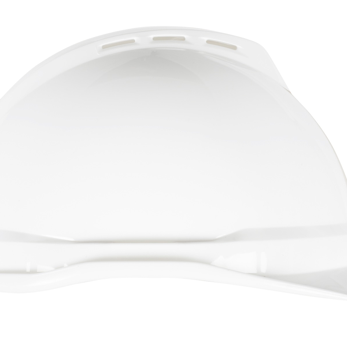 MSA V-Gard® 500 Vented Hard Hat Cap Style - V-Gard 500 Cap, White Vented, 6-Point Fas-Trac III