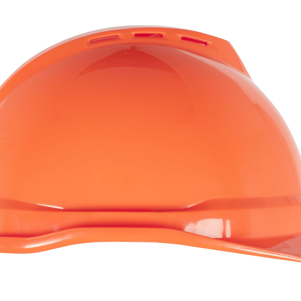 MSA V-Gard® 500 Vented Hard Hat Cap Style - V-Gard 500 Cap, Hi-Viz Orange Vented, 6-Point Fas-Trac III