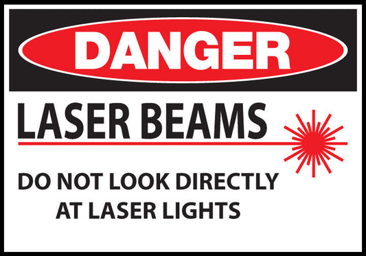 Danger sign, Laser Beams