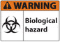 ZING Sign,Warning Biological Hazard,10X14 Adhesive.. - official Zing product image 1
