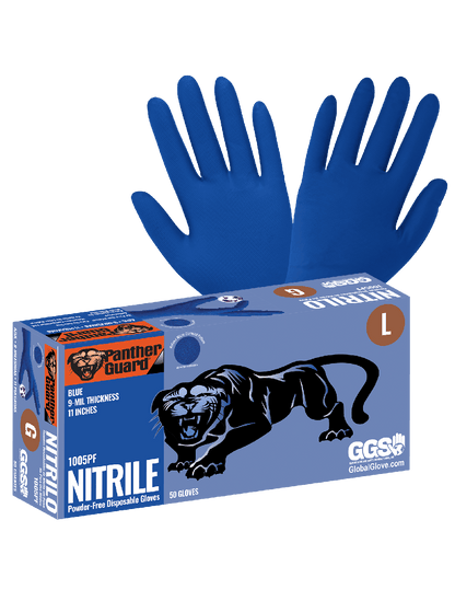 Panther-Guard® - 1005PF - Disposable Gloves - nitrile coating - blue